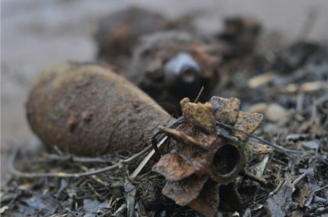 В Гурьевске обнаружены три боеприпаса времён ВОВ