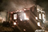 Возгорание дома произошло на улице Калинина. 