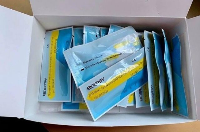 Одна из областей Украины получила 30 тысяч экспресс-тестов на коронавирус