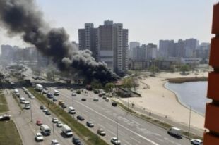 В столице загорелся ресторан: пожару присвоен первый ранг сложности