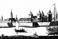 Митавский замок — главная резиденция Кетлеров. Гравюра 1703 года.