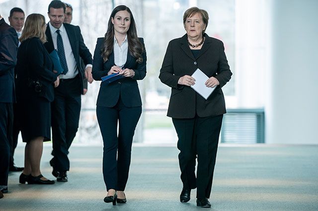 Санна Марин и Ангела Меркель.
