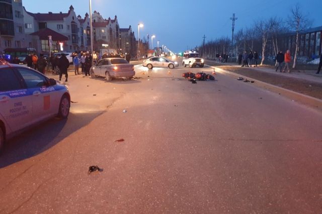 В Губкинском на проспекте Мира в ДТП погиб мотоциклист