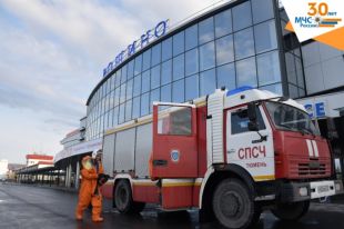 В Тюмени провели полную дезинфекцию аэропорта Рощино