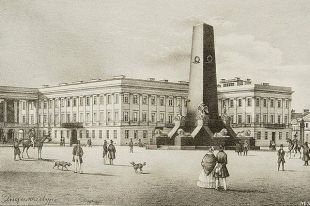 Памятник семи генералам на Саксонской площади в Варшаве.