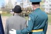 Герой Социалистического Труда Гребнев Валентин Михайлович (справа) на персональном параде с участием боевой техники в городе Луга Ленинградской области.