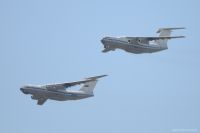 В День Победы над Оренбургом пролетело звено из трех грузовых военных самолетов Ил-6. 