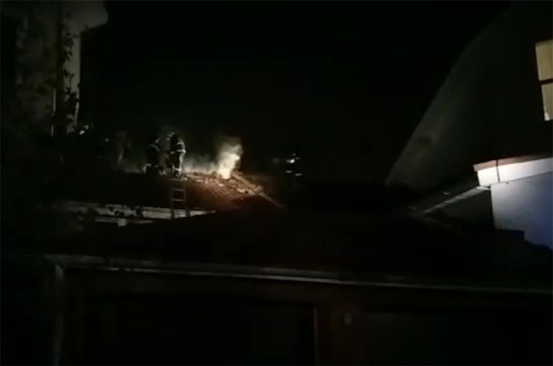 Тушение пожара в частном хосписе в Красногорске