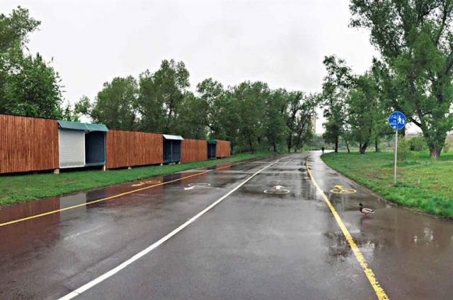 К концу июня в Татышев-парке планируется поставить новые павильоны проката.
