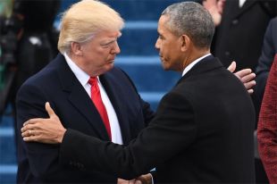 Дональд Трамп, Барак Обама.