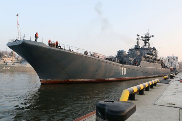 Большой десантный корабль Балтийского флота «Александр Шабалин».