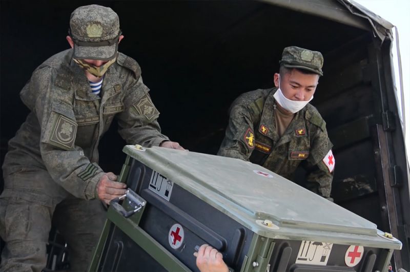 Военнослужащие ЦВО приступили к установке мобильного госпиталя в Красноярском крае.