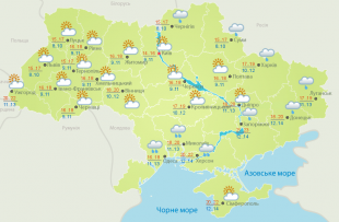 Прогноз погоды на 20 мая: дожди ожидаются в южных и восточных областях