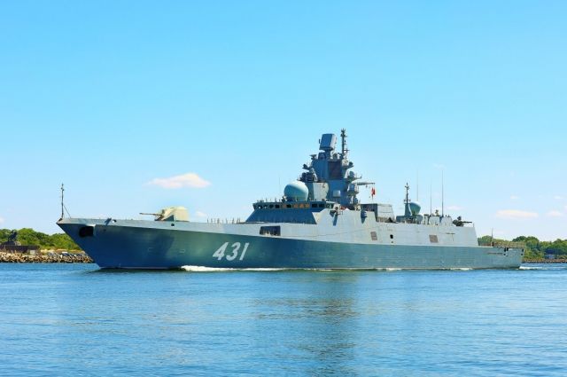 Фрегат «Адмирал флота Касатонов» проходит испытания в Балтийском море