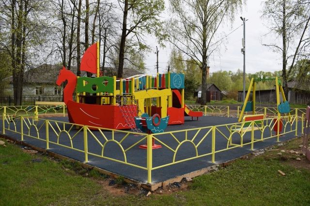 Детскую площадку в виде ладьи Афанасия Никитина сделали в Тверской области  | АиФ Тверь