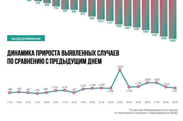 Ситуация с коронавирусом в Ростовской области на 29 мая. Инфографика