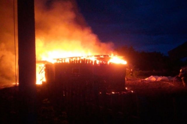 Пожар в Новоалтайске.