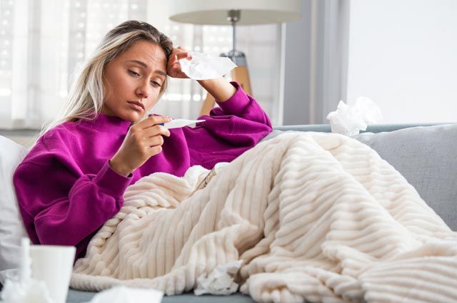 Температура без симптомов после гриппа