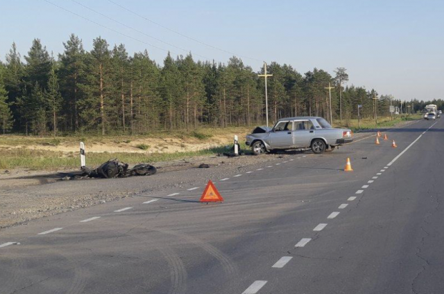 В Сургутском районе в ДТП погиб мотоциклист