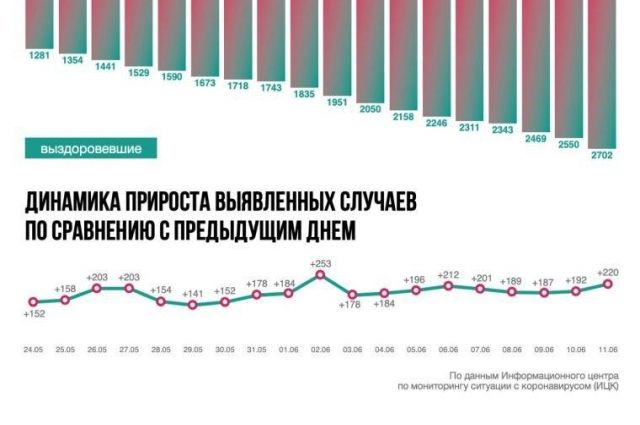 Ситуация с коронавирусом в Ростовской области на 11 июня. Инфографика