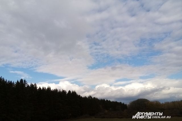 В Оренбургской области появились необычные облака.