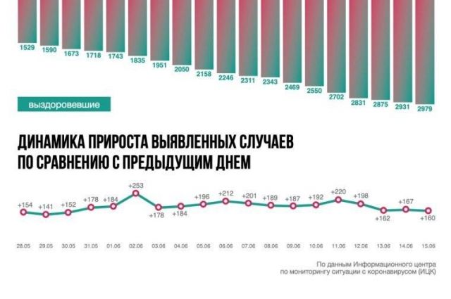 Ситуация с коронавирусом в Ростовской области на 15 июня. Инфографика