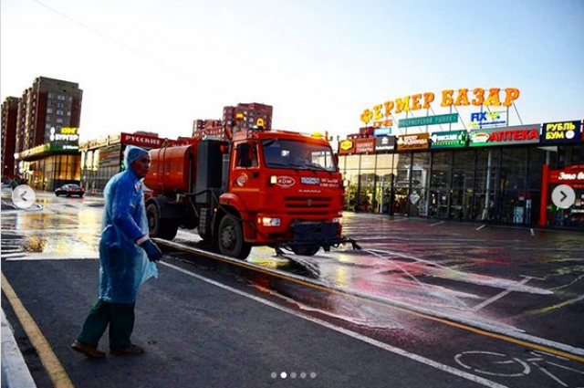 В Оренбурге из-за вспышки коронавируса продезинфицировали «Фермер базар».