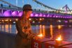 1418 свечей зажгли на Крымской набережной в рамках акции «линия памяти», приуроченной к годовщине начала Великой Отечественной войны. 