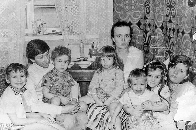 Семья Марины и Александра Левиных. 1988 г.