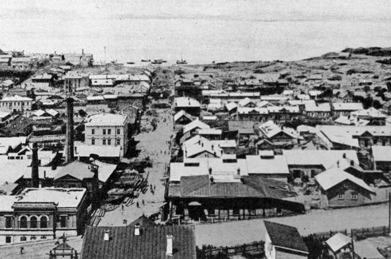 Город Владивосток во времена русско-японской войны, 1904 год.