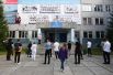 Школьники перед началом единого государственного экзамена по информатике в образовательном центре гимназии No 6 «Горностай» в Новосибирске.