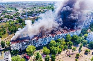 В Херсонской области произошел пожар в многоэтажном доме: детали