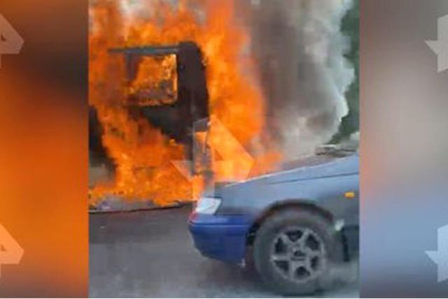 Автобус, следовавший из Москвы в Дагестан, сгорел в Подмосковье