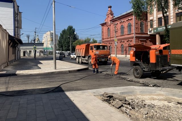 В Самаре комплексный ремонт улицы Мичурина выполнен уже на 83%