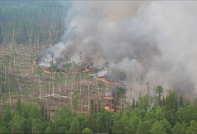 В Красноярском крае потушен пожар в районе удалённой деревни