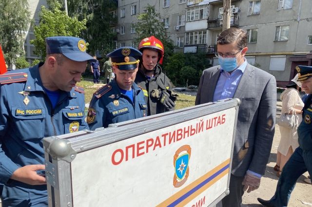 Нижегородский губернатор встретился с жителями дома, где взорвался газ