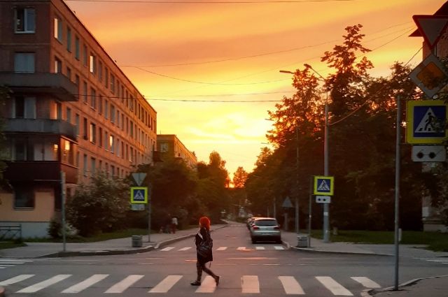 Синоптик рассказал, почему в Петербурге красные закаты