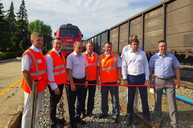 В Ульяновске встретили первый контейнерный поезд из Поднебесной