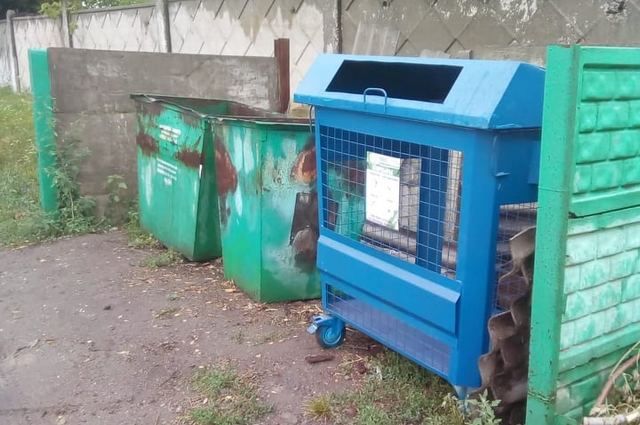 В Севске и Комаричах установили контейнеры для раздельного сбора отходов