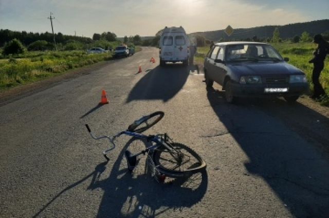 В Суксуне водитель сбил ребёнка–велосипедиста