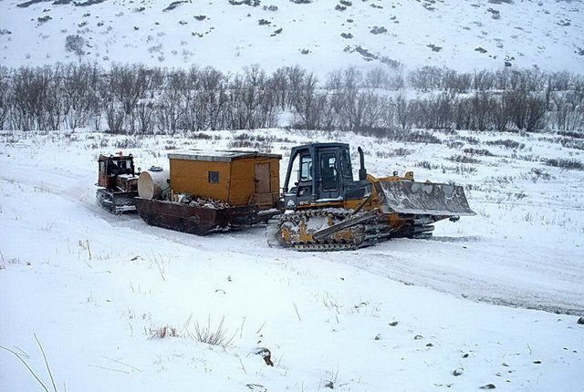 На Камчатке проконтролировали строительство автозимника Анавгай – Палана