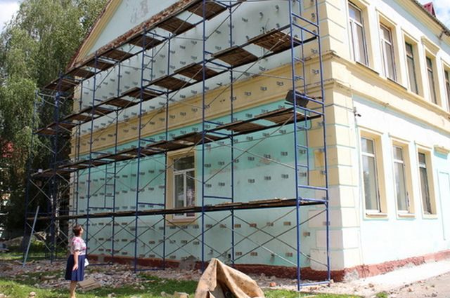 В школе №34 в Брянске проводится капитальный ремонт