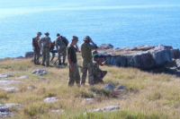 Пограничники провели учебные стрельбы на острове Змеиный