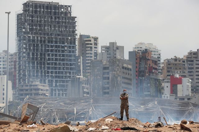 После взрыва в Бейруте.