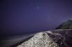 Звездное небо во время метеорного потока Персеиды в Ларнаке, Кипр.