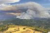 Дым от лесных пожаров в Калифорнии.