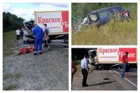 На тюменской трассе из-за грузовика на встречной погиб водитель иномарки