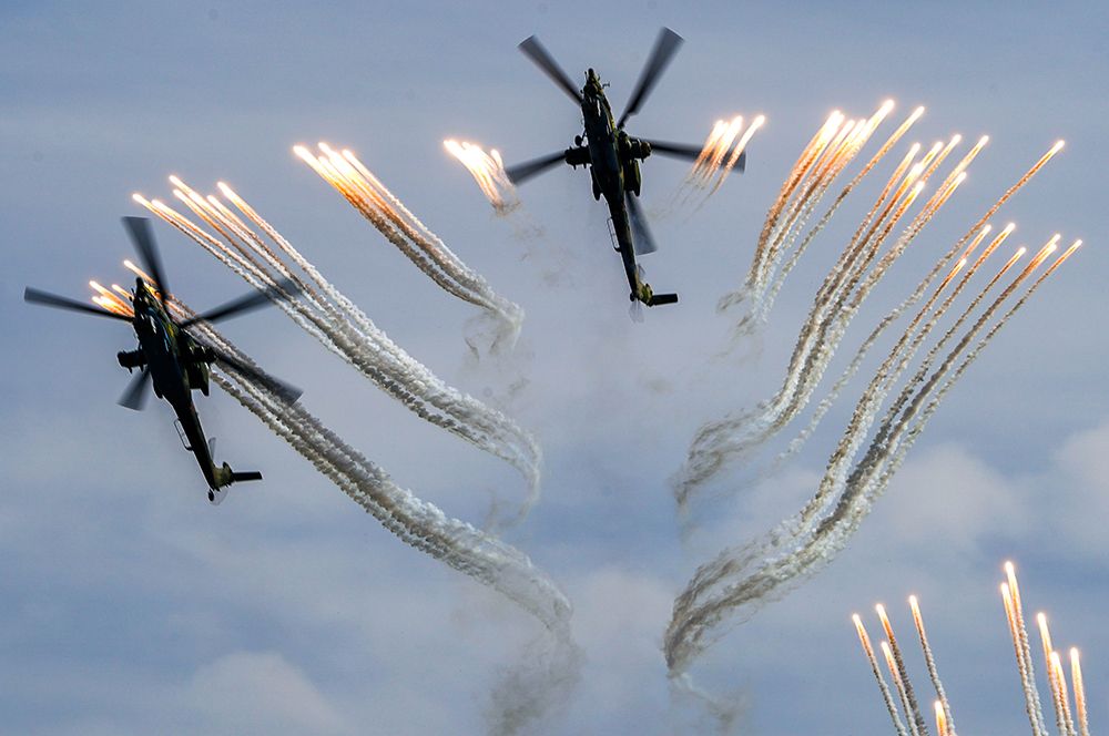 Модернизированный ударный вертолет Ми-28Н «Ночной охотник».