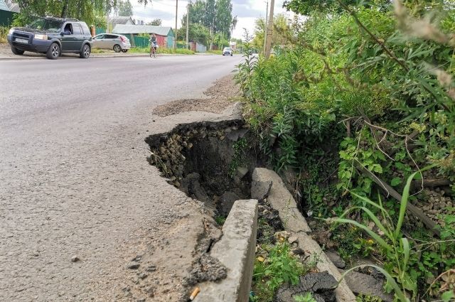 Дорогу в Донском, где произошел обвал грунта, отремонтируют в сентябре