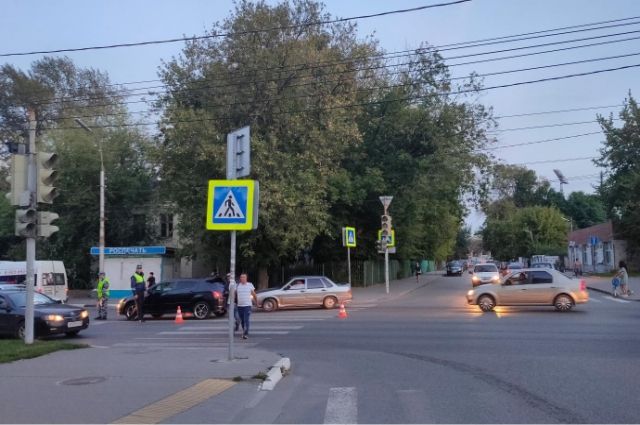 В Рязани на улице Гагарина сбили школьника